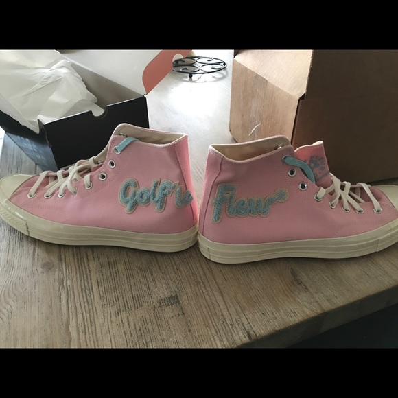 pink golf le fleur high tops